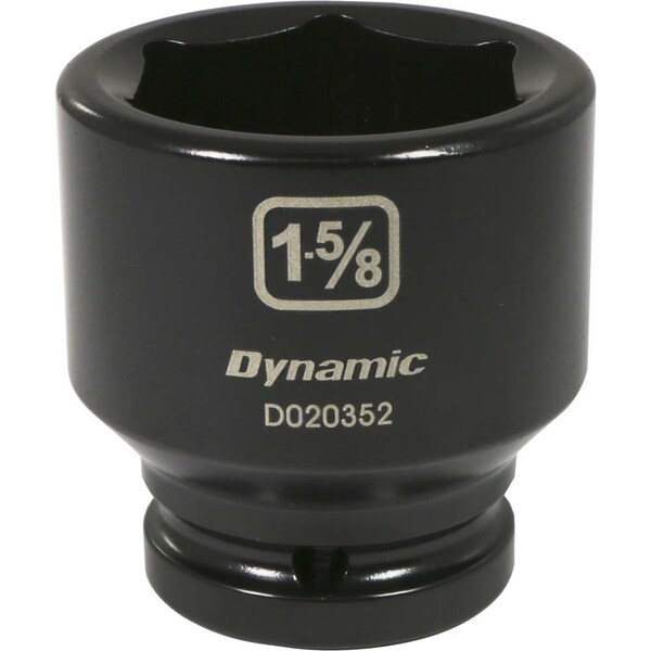 3/4" Drive Standard Socket, Black Phosphate, Tools 3/4" Drive 6 Point SAE, 1-5/8" Standard Length